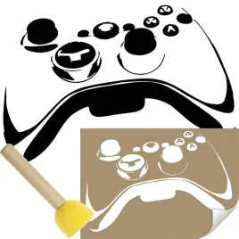 szablon-malarski-naklejany-na-sciane-gaming-pad-kontroler-94x137-pedzel