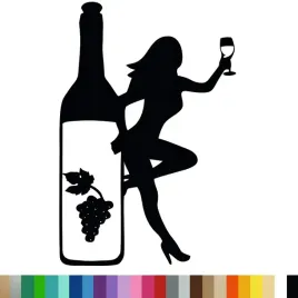 naklejka-dekoracyjna-na-sciane-butelka-wina-kobieta-wine-90x60