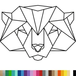 naklejka-dekoracyjna-na-sciane-zwierze-niedzwiedz-geometryczny-94x128