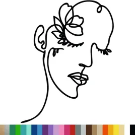 naklejka-dekoracyjna-na-sciane-art-line-kobieta-kwiat-71x94cm