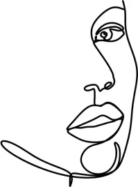 naklejka-dekoracyjna-na-sciane-art-line-kobieta-woman-70x94cm