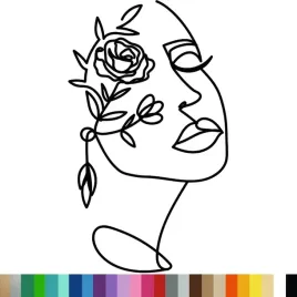 naklejka-dekoracyjna-na-sciane-art-line-kobieta-kwiaty-55x94cm