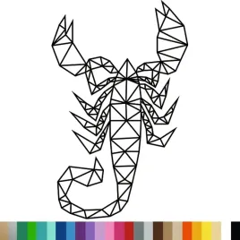 naklejka-dekoracyjna-na-sciane-skorpion-geometryczny-94x151-cm