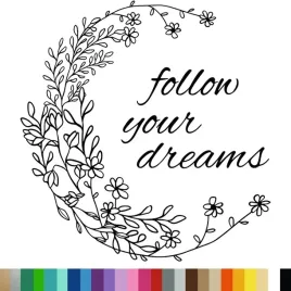 naklejka-dekoracyjna-na-sciane-kwiaty-napis-follow-your-dreams-94x98