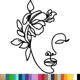 naklejka-dekoracyjna-na-sciane-art-line-kobieta-kwiaty-75x94cm
