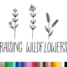 naklejka-dekoracyjna-na-sciane-kwiaty-napis-raising-wild-flowers-94x131