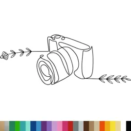 naklejka-dekoracyjna-na-sciane-line-art-aparat-rosliny-44x114