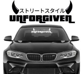 naklejka-na-samochod-szybe-blenda-pas-przedni-unforgiven-diabel-rogi-40x14