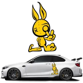 naklejka-na-samochod-grafika-motyw-krolik-yellow-rabbit-37x65cm