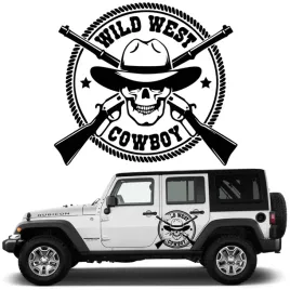 naklejka-grafika-na-auto-jeep-czacha-czaszka-skull-cowboy-wild-west-45x40