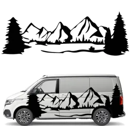 naklejka-grafika-na-kamper-auto-przyczepe-gory-mountains-las-forest-90x261