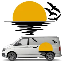 naklejka-grafika-na-kamper-przyczepe-slonce-sun-ptaki-morze-birds-90x152