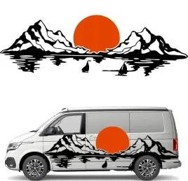 naklejka-grafika-na-kamper-przyczepe-pasmo-gorskie-gory-sun-statki-90x275