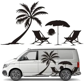 naklejka-grafika-na-kamper-przyczepe-slonce-palmy-wyspa-plaza-beach-90x169