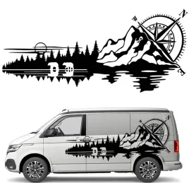 naklejka-grafika-na-kamper-auto-niedzwiedz-kompas-roza-wiatrow-gory-43x96
