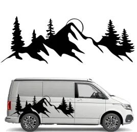 naklejka-grafika-na-kamper-auto-przyczepe-gory-mountains-las-forest-45x126