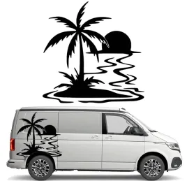naklejka-grafika-na-kamper-auto-przyczepe-palma-zachod-slonca-sun-45x45