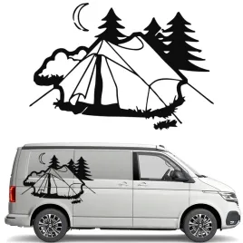 naklejka-grafika-na-kamper-przyczepe-kempingowa-las-namiot-tent-biwak-30x44
