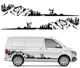 2x-naklejka-grafika-na-kamper-auto-gory-rowerzysta-las-mountains-57x340