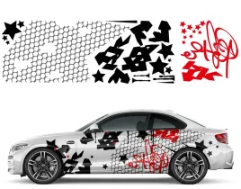 2x-naklejka-grafika-na-samochod-motyw-siatka-graffiti-strzalki-stars-92x69