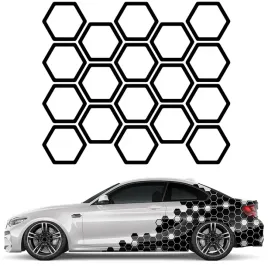 naklejka-na-auto-plaster-miodu-hexagon-18szt-11x12