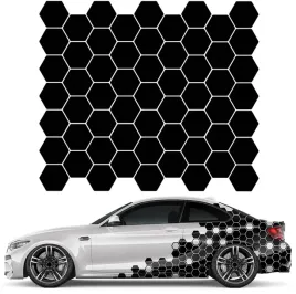 naklejka-grafika-na-samochod-auto-plaster-miodu-hexagon-59szt-6x7