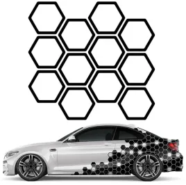 naklejka-na-auto-plaster-miodu-hexagon-12szt-12x13