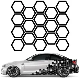 naklejka-na-auto-plaster-miodu-hexagon-18szt-10x11