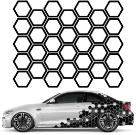 naklejka-na-auto-plaster-miodu-hexagon-32szt-8x9