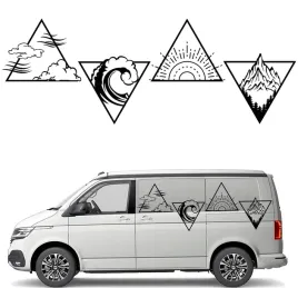 naklejka-grafika-na-kamper-auto-trojkaty-zywioly-gory-fale-przyroda-61x170