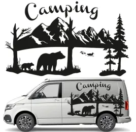 naklejka-grafika-na-kamper-przyczepe-niedzwiedz-misie-camping-gory-90x150