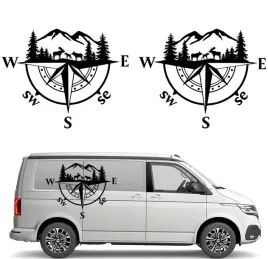 2x-naklejka-grafika-na-kamper-przyczepe-roza-wiatrow-gory-las-losie-94x120