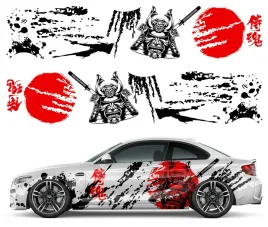 2x-naklejka-grafika-na-auto-motyw-japonski-samurai-japan-pasy-kleksy-94x900