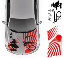naklejka-grafika-na-samochod-maske-motyw-japan-sun-japonia-dragon-92x358