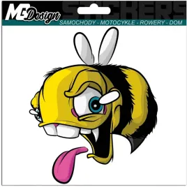 naklejka-na-samochod-auto-pszczola-z-jezykiem-osa-angry-bee-14x115-druk