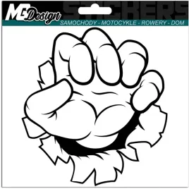 naklejka-na-samochod-auto-reka-piesc-hand-fight-walka-15x135