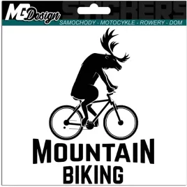 naklejka-na-samochod-mountain-biking-los-na-rowerze-wild-animal-15x20