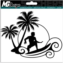 naklejka-na-samochod-motyw-surfer-surfing-palmy-fale-20x26
