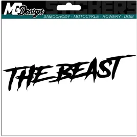 naklejka-na-samochod-bestia-the-beast-wlepka-15x4
