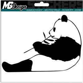 naklejka-na-auto-panda-mis-bear-bambus-15x11