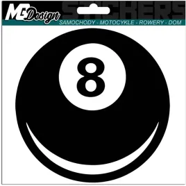 naklejka-na-samochod-bila-bilard-osemka-ball-15x15