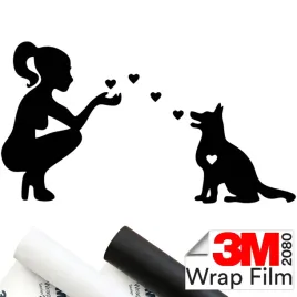 3m-2080-naklejka-na-auto-kobieta-pies-pupil-zwierze-milosc-love-15x8