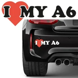 naklejka-na-samochod-i-love-my-a6-6x18