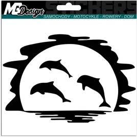 naklejka-na-auto-delfiny-dolphins-zachod-slonca