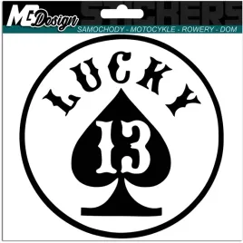 naklejka-na-samochod-auto-lucky-13-szczescie-15x15