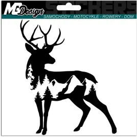 naklejka-na-auto-jelen-krajobraz-deer-gory-13x15