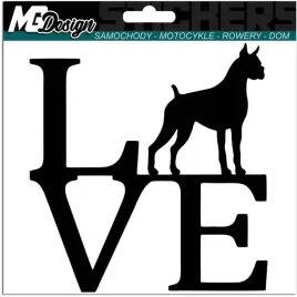 naklejka-na-samochod-love-milosc-pies-bokser-14x15