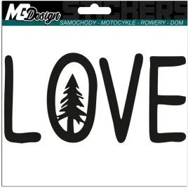 naklejka-na-samochod-auto-milosc-las-love-7x15