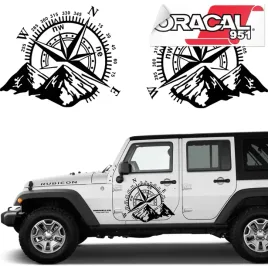 2x-naklejka-na-samochod-kompas-gory-offroad-30x35