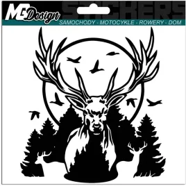 naklejka-na-auto-jelen-dzika-natura-las-deer-14x15